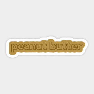 Halloween Costume Shirt PEANUT BUTTER Sticker